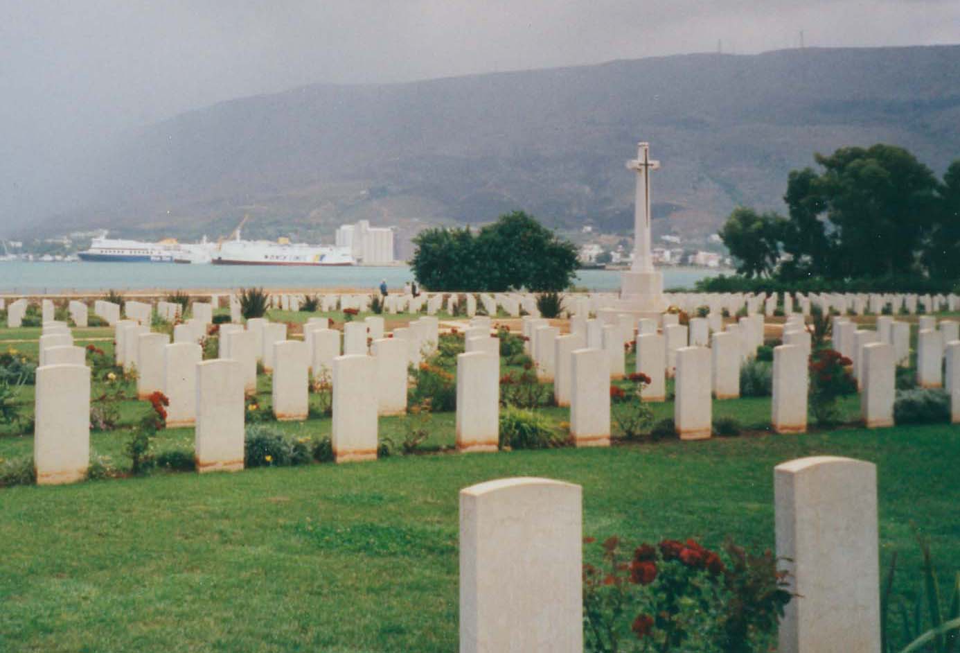 British War Memorial in town of Souda